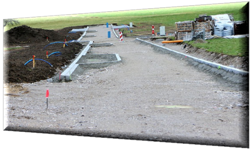 Building site road layout